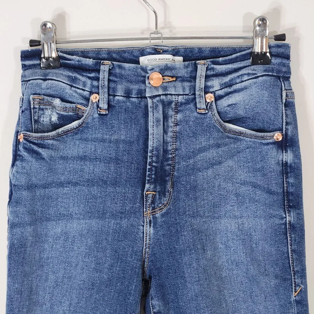 Good American Blue Jeans Good‎ Waist 2/26 GW873T